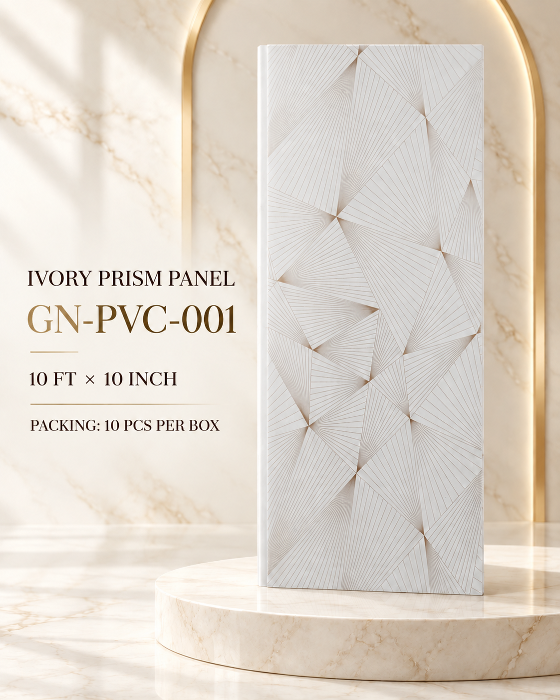 Ivory Prism Panel GN-PVC-001 PVC printing panel