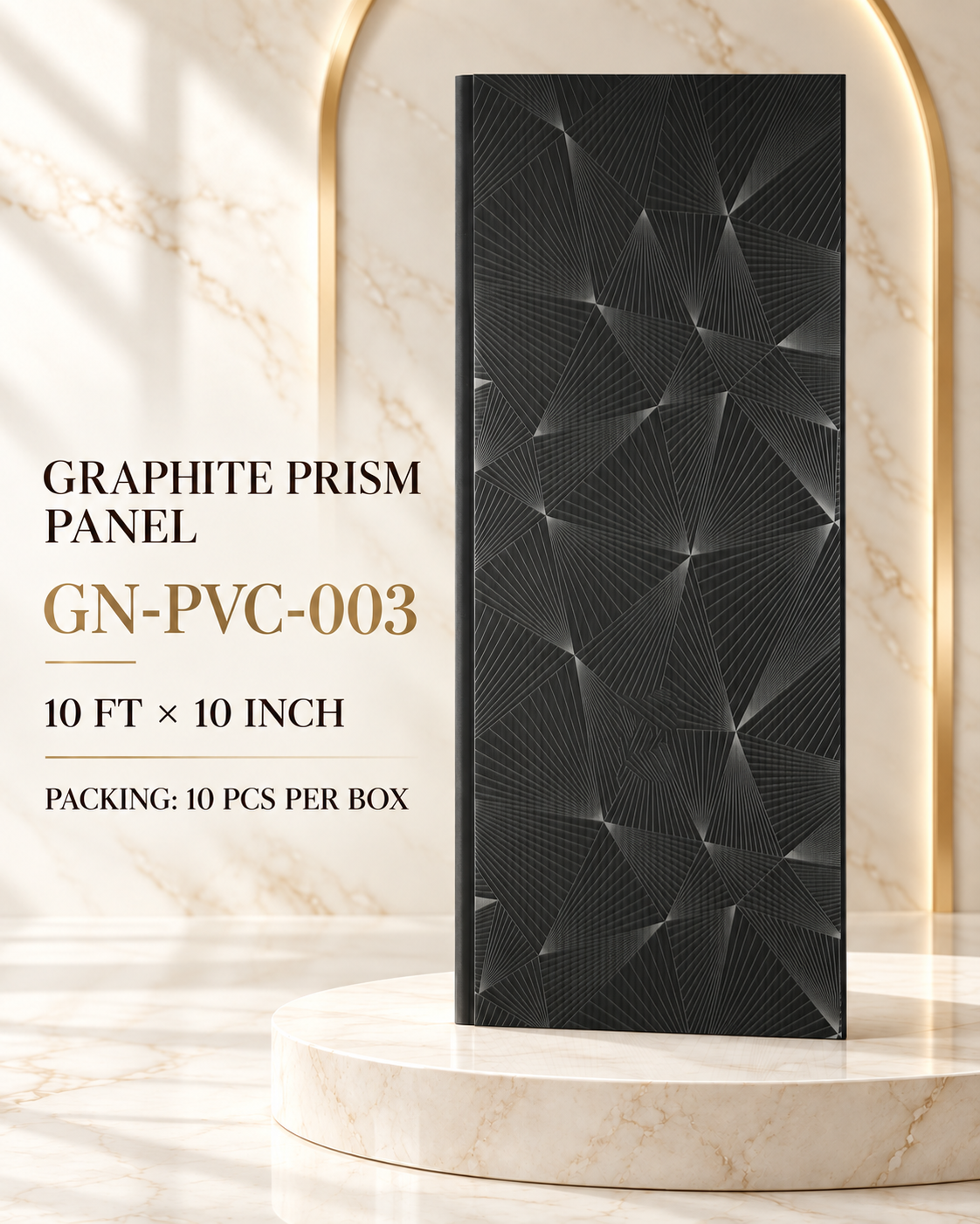 Graphite Prism Panel GN-PVC-003 PVC printing panel