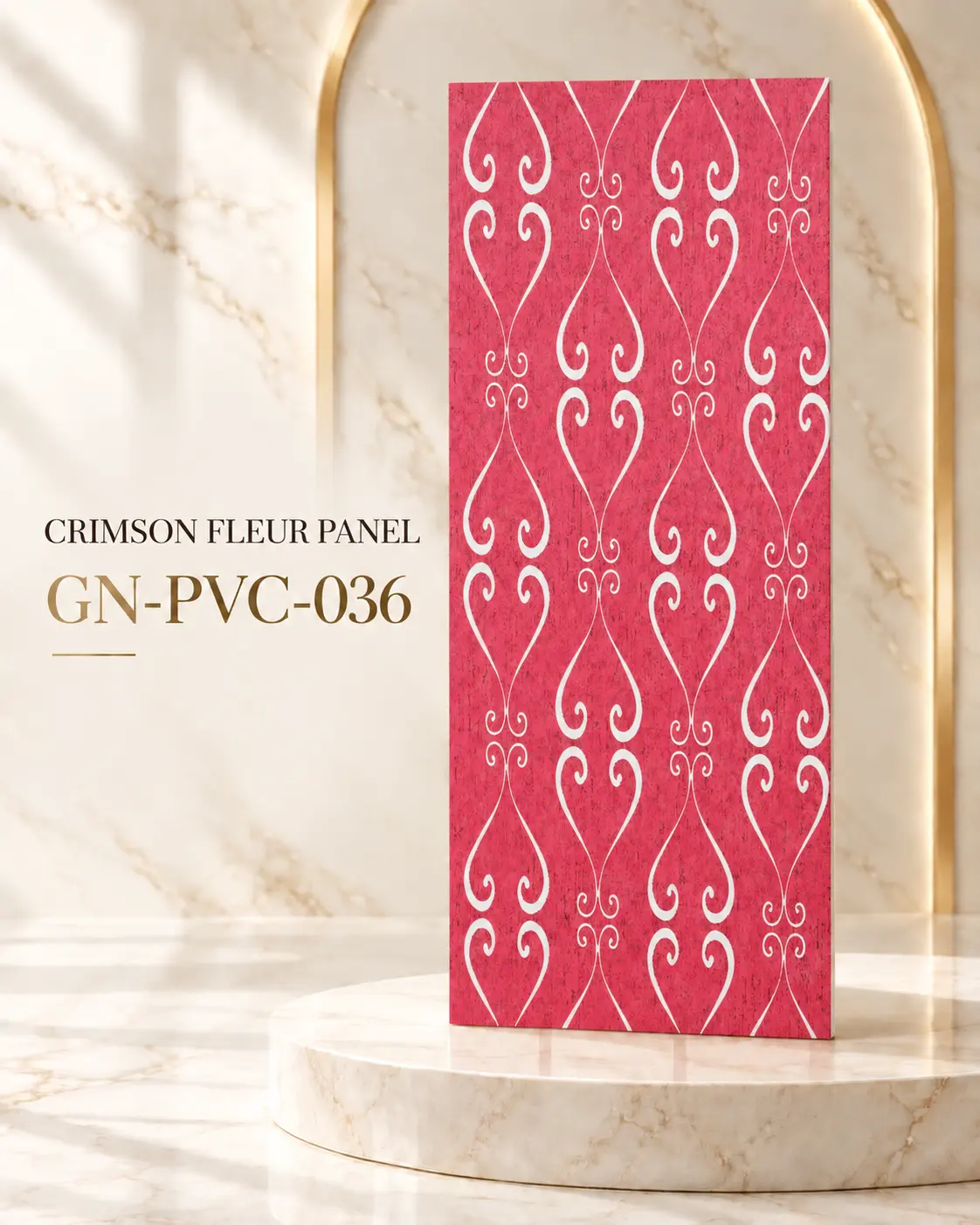 CRIMSON FLEUR PANEL GN-PVC-036 PVC panel