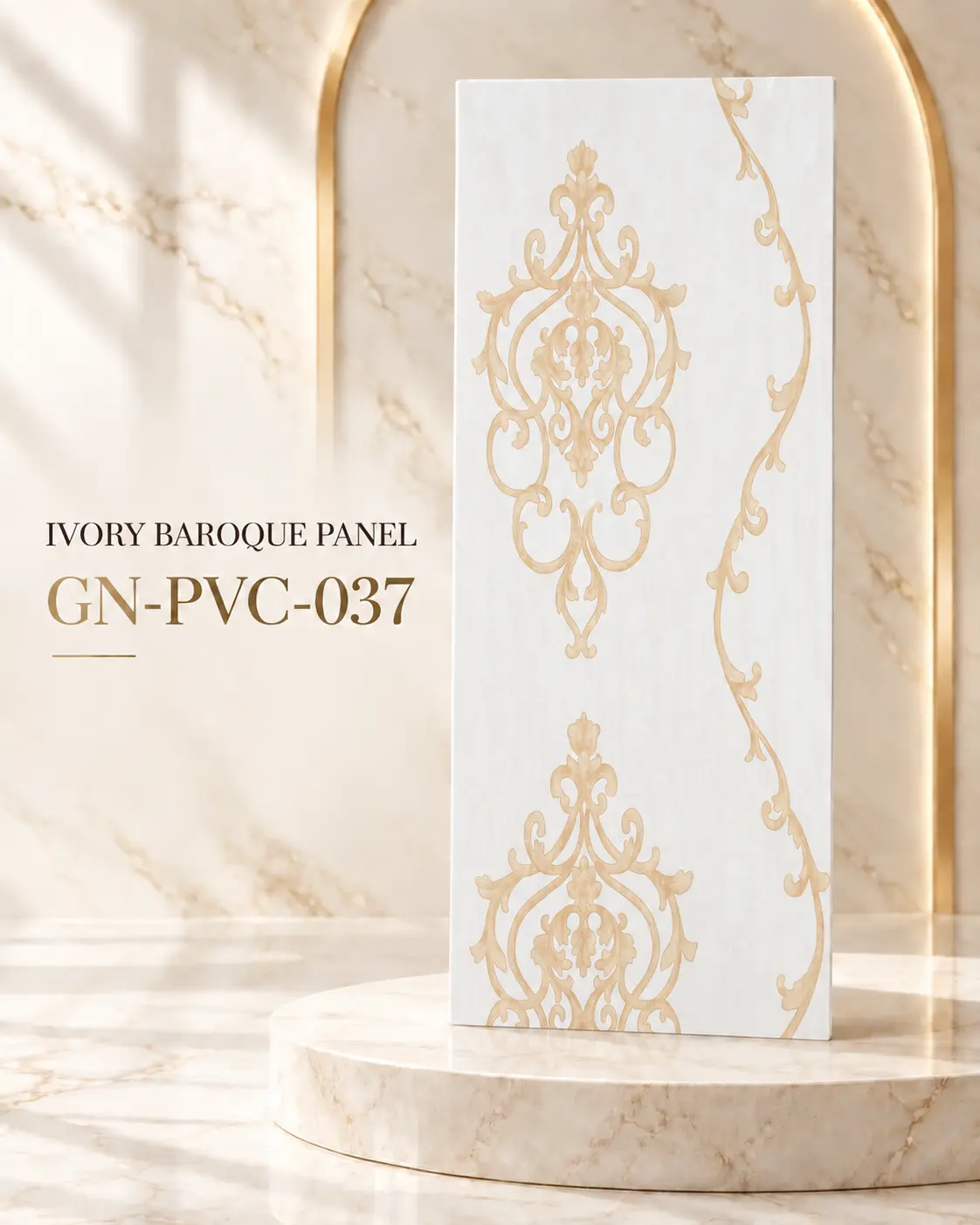 IVORY BAROQUE PANEL GN-PVC-037 PVC panel